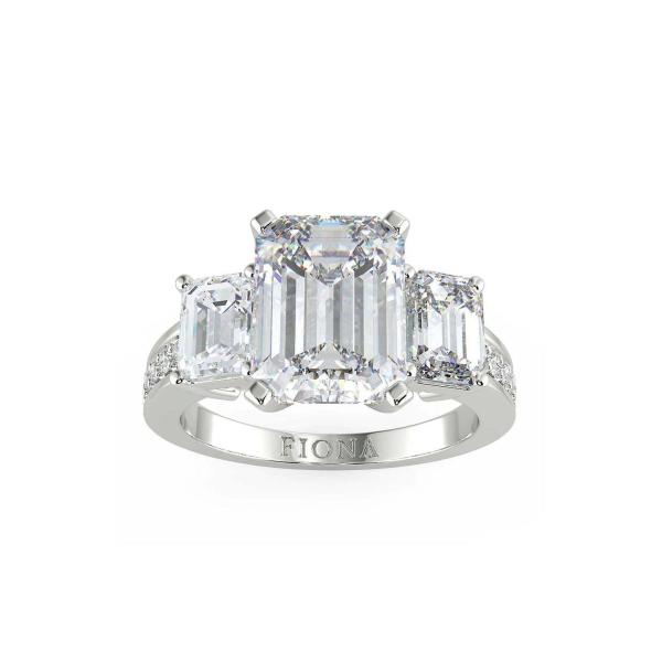 Custom Made Spine Moissanite Ring by Solitairz Affair