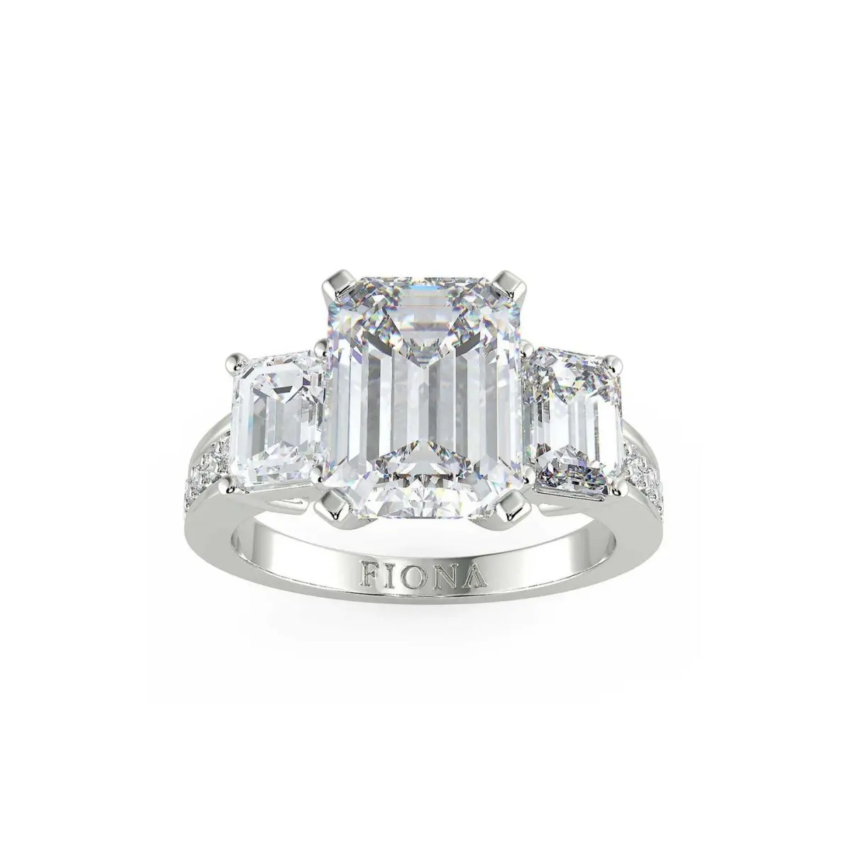 Custom Made Spine Moissanite Ring by Solitairz Affair