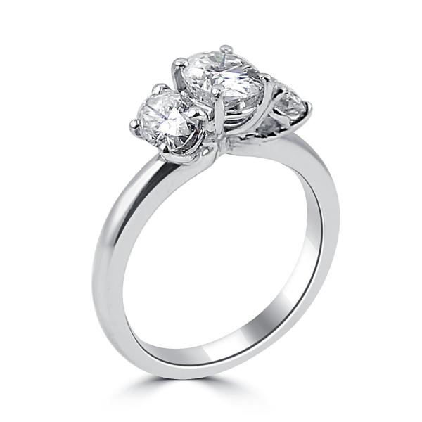 Custom Made Rise Moissanite Ring by Solitairz Affair