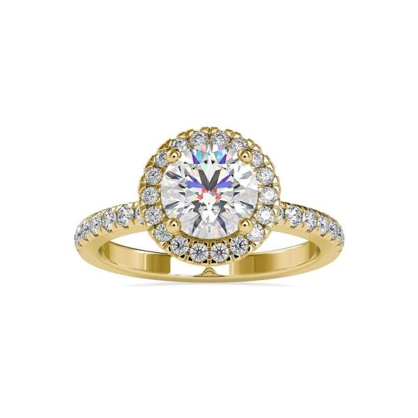 Custom Made Divine Halo Moissanite Ring by Solitairz Affair