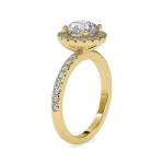 Custom Made Divine Halo Moissanite Ring by Solitairz Affair