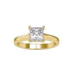 Custom Made Sol Solitaire Engagement Moissanite Ring by Solitairz Affair