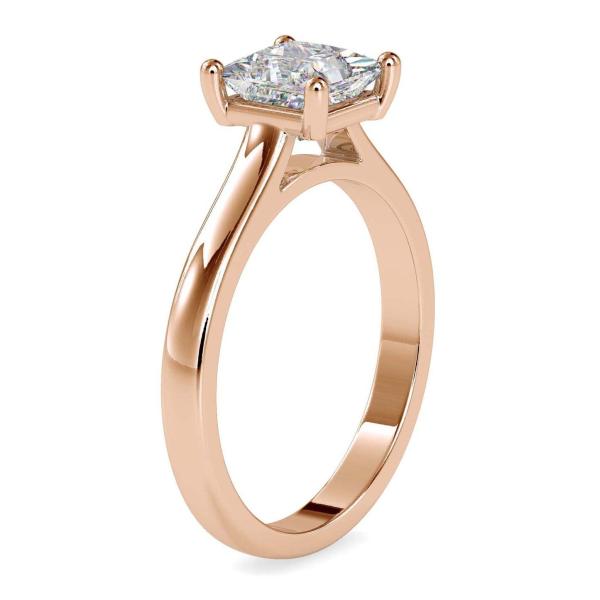 Custom Made Sol Solitaire Engagement Moissanite Ring by Solitairz Affair