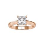 Custom Made Sol Solitaire Engagement Moissanite Ring by Solitairz Affair