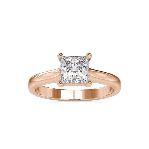 Custom Made Sol Solitaire Engagement Moissanite Ring by Solitairz Affair