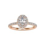 Custom Made Feisty Halo Moissanite Ring by Solitairz Affair