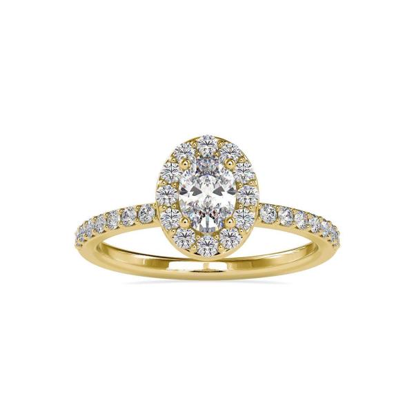 Custom Made Feisty Halo Moissanite Ring by Solitairz Affair