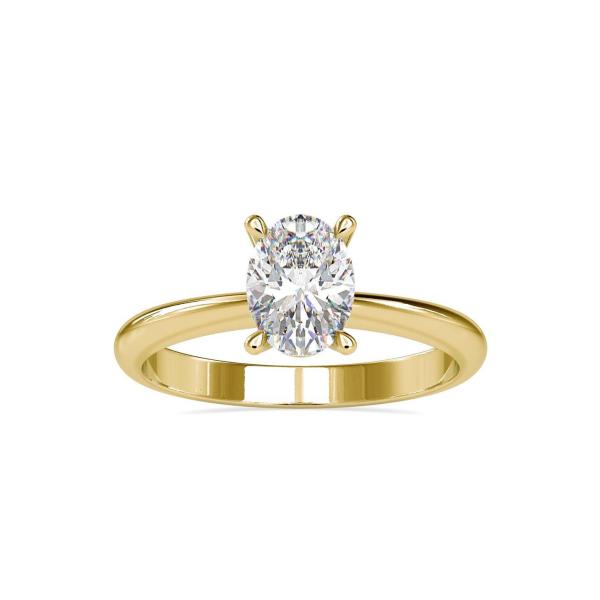 Custom Made Pep Glow Solitaire Engagement Moissanite Ring by Solitairz Affair