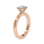 Custom Made Lillian Solitaire Engagement Moissanite Ring by Solitairz Affair