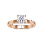 Custom Made Lillian Solitaire Engagement Moissanite Ring by Solitairz Affair