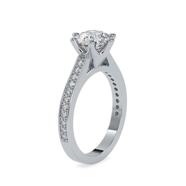 Custom Made Aubrey Solitaire Engagement Moissanite Ring by Solitairz Affair