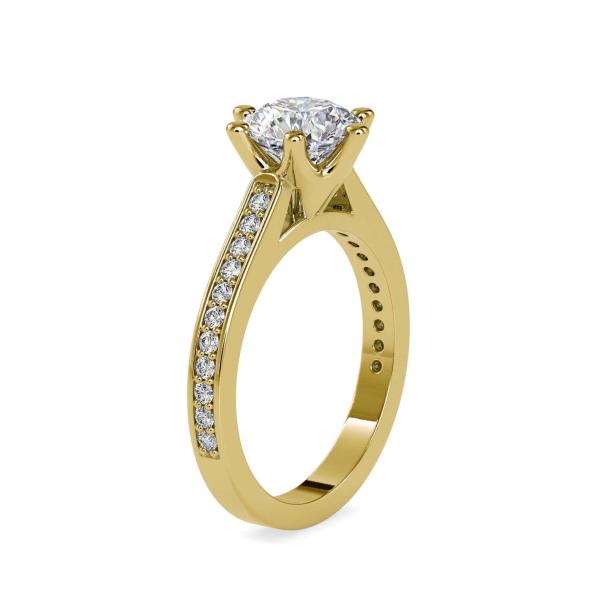 Custom Made Aubrey Solitaire Engagement Moissanite Ring by Solitairz Affair