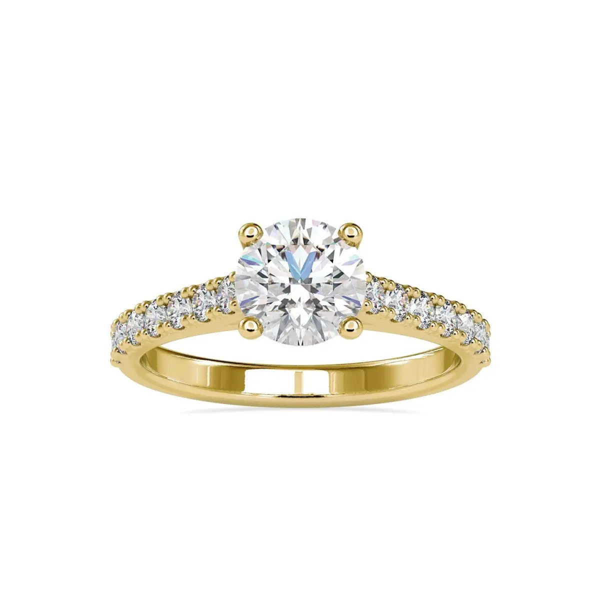 Custom Made Emelia Solitaire Engagement Moissanite Ring by Solitairz Affair