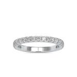 Custom Made Sleek Eternity Moissanite Ring by Solitairz Affair