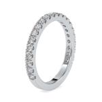 Custom Made Sleek Eternity Moissanite Ring by Solitairz Affair