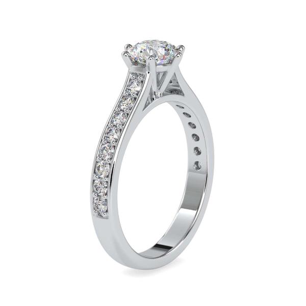 Custom Made Sarah Solitaire Engagement Moissanite Ring by Solitairz Affair