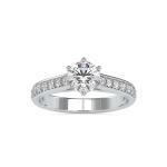 Custom Made Sarah Solitaire Engagement Moissanite Ring by Solitairz Affair