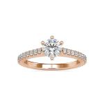 Custom Made Reverberant Halo Moissanite Ring by Solitairz Affair