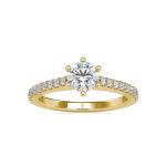 Custom Made Layla Solitaire Engagement Moissanite Ring by Solitairz Affair