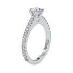 Custom Made Layla Solitaire Engagement Moissanite Ring by Solitairz Affair