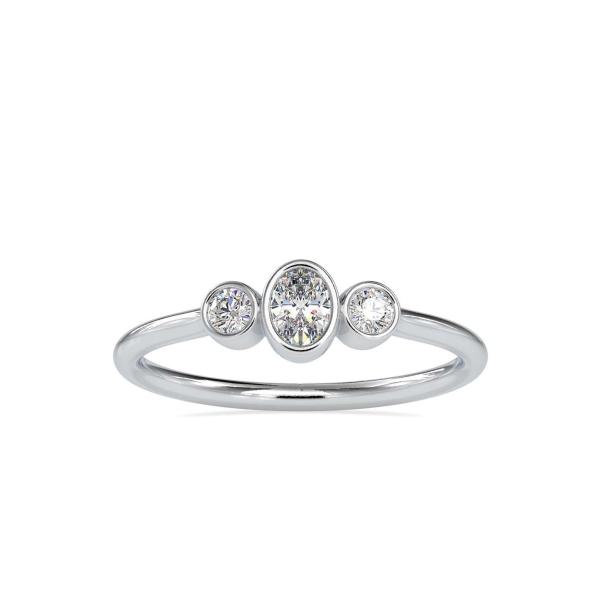 Custom Made Ray Three Stone Moissanite Ring by Solitairz Affair