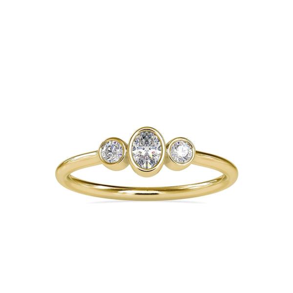 Custom Made Ray Three Stone Moissanite Ring by Solitairz Affair