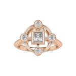 Custom Made Invent Moissanite Ring by Solitairz Affair