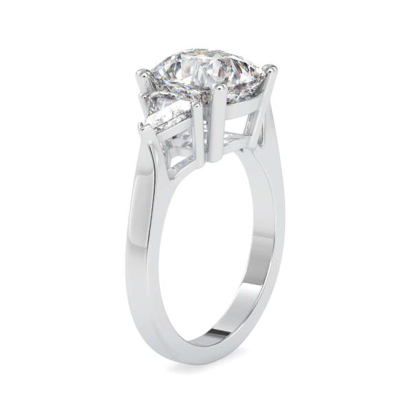 Custom Made Emilia Three Stone Moissanite Ring by Solitairz Affair