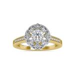 Custom Made Bloom Solitaire Engagement Moissanite Ring by Solitairz Affair