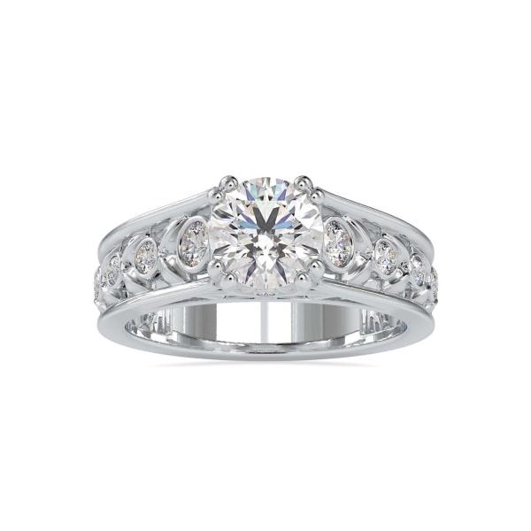 Custom Made Viva Solitaire Engagement Moissanite Ring by Solitairz Affair