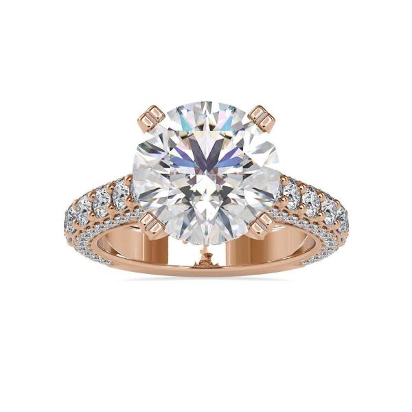 Custom Made Madison Solitaire Engagement Moissanite Ring by Solitairz Affair