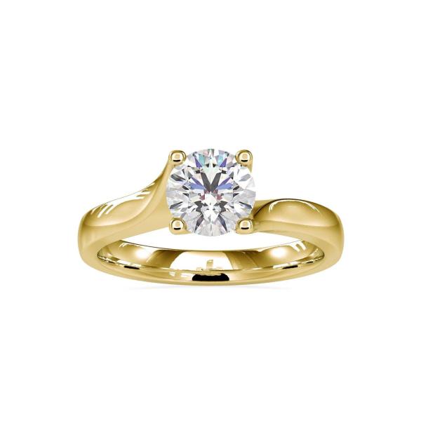 Custom Made Naomi Solitaire Engagement Moissanite Ring by Solitairz Affair