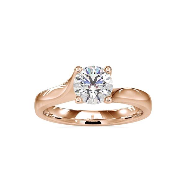 Custom Made Naomi Solitaire Engagement Moissanite Ring by Solitairz Affair