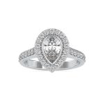 Custom Made Spear Moissanite Ring by Solitairz Affair