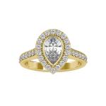 Custom Made Spear Moissanite Ring by Solitairz Affair