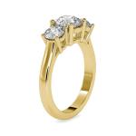 Custom Made Tia Three Stone Moissanite Ring by Solitairz Affair