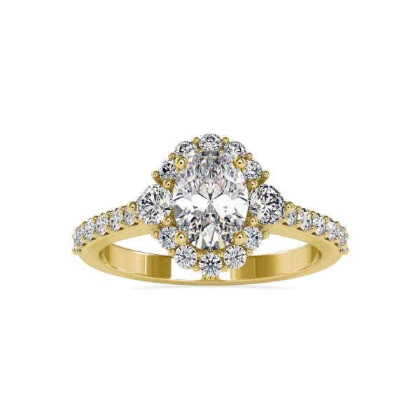 Custom Made Terresa Halo Moissanite Ring by Solitairz Affair