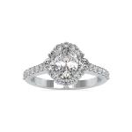 Custom Made Terresa Halo Moissanite Ring by Solitairz Affair