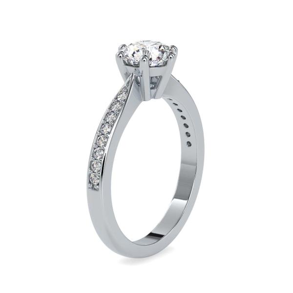 Custom Made Elle Solitaire Engagement Moissanite Ring by Solitairz Affair