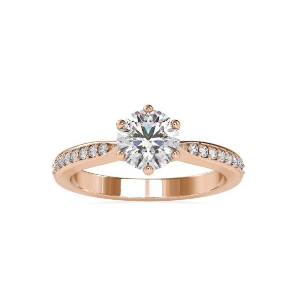 Custom Made Elle Solitaire Engagement Moissanite Ring by Solitairz Affair