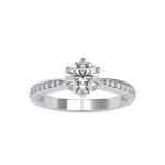 Custom Made Elle Solitaire Engagement Moissanite Ring by Solitairz Affair