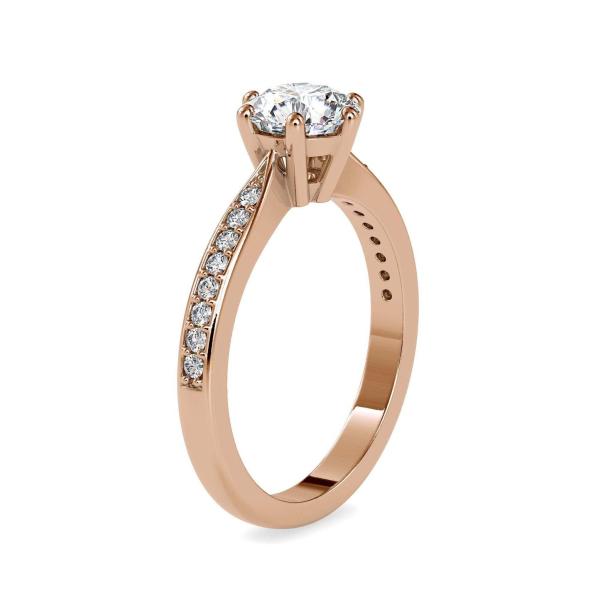 Custom Made Elle Solitaire Engagement Moissanite Ring by Solitairz Affair