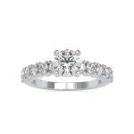 Custom Made Tiara Solitaire Engagement Moissanite Ring by Solitairz Affair