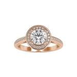 Custom Made Isabella Halo Moissanite Ring by Solitairz Affair