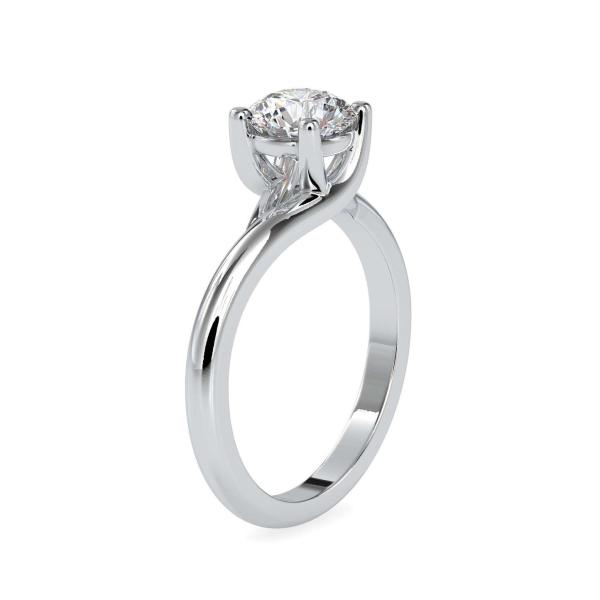 Custom Made Leslie Solitaire Engagement Moissanite Ring by Solitairz Affair