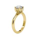 Custom Made Leslie Solitaire Engagement Moissanite Ring by Solitairz Affair