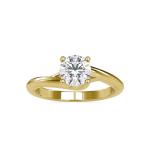 Custom Made Leslie Solitaire Engagement Moissanite Ring by Solitairz Affair