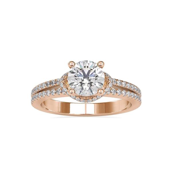 Custom Made Audrey Solitaire Engagement Moissanite Ring by Solitairz Affair