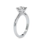 Custom Made Arch Solitaire Engagement Moissanite Ring by Solitairz Affair