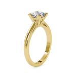 Custom Made Arch Solitaire Engagement Moissanite Ring by Solitairz Affair